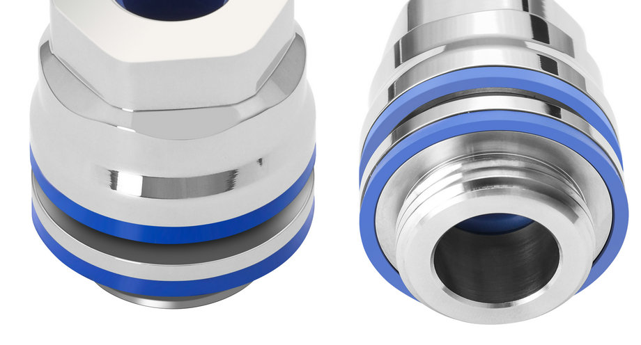 Hygienic SS316 st. steel cable gland type S